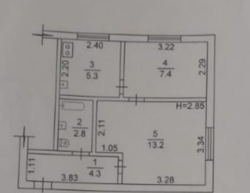 Продаж 2к квартири під ремонт вул Морозова Харків - зображення 2