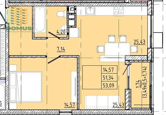Срочно! Продам 2 комн 55м2 в ЖК Модерн! 6 станция Фонтана Одеса - зображення 2