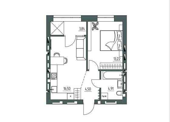 1-кім квартира 43м2 в Новобудові "ЗігЗаг" Rivne