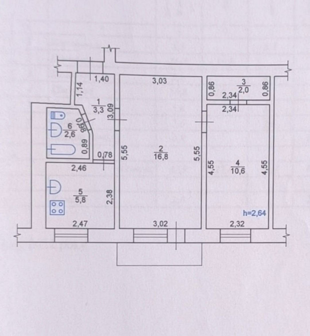 Р-он Березового Скверу, пр-т В. Грицаєнка, 2-кімн. квартира. Poltava - photo 8