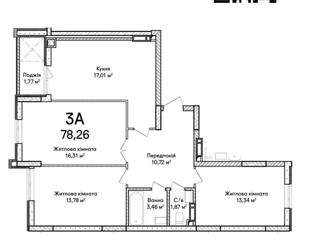 3 кім квартира ЖК СИНЕРГІЯ СІТІ | Зданий будинок Ирпень - изображение 6