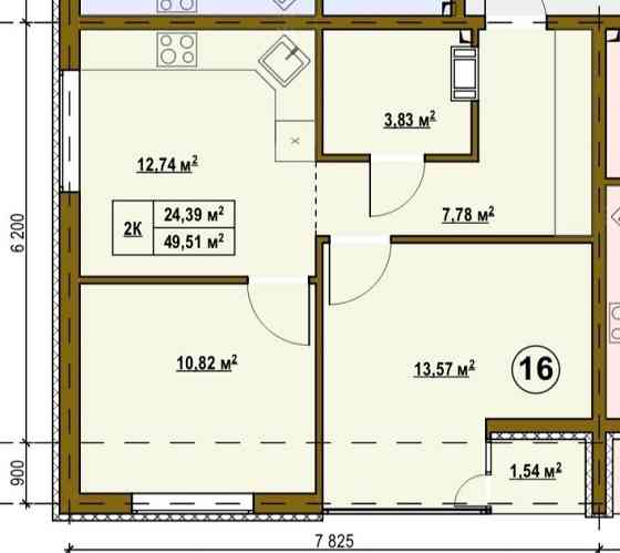 Двокімнатна квартира с.Підгірці Київська обл. від забудовника Pidhirtsi