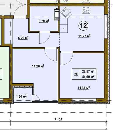 Двокімнатна квартира с.Підгірці Київська область від забудовника Pidhirtsi