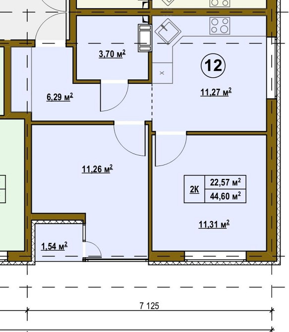 Двокімнатна квартира с.Підгірці Київська область від забудовника Pidhirtsi - photo 2