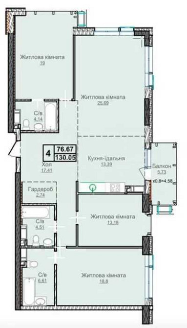 Продаж 3к квартири 128 м без ремонту ЖК Новопечерські Липки Верхогляда Киев - изображение 1