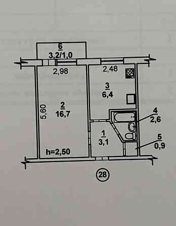 Продається однокімнатна квартира Mykolaiv