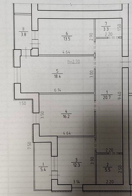 Продаж 3 кім. кв. 100 м.кв. вид на річку в новобудові Сумы - изображение 6