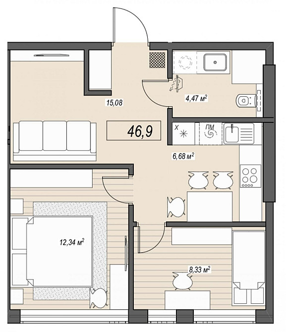 Продам 2 кв. в Новострое. Клочко ТРЦ Караван Березинка Днепр - изображение 2