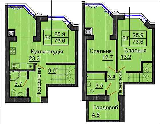 Найкраща 3-к 75.5 м2 на 9-10/10 поверсі в ЖК Софія Резіденс!!! Софиевская Борщаговка