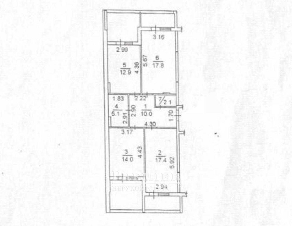 3к квартира 103м² з панорамним видом та 4 лоджіями у Київському районі Одесса - изображение 2
