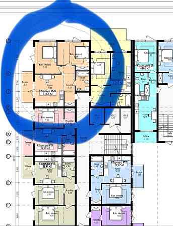 Двокімнатна квартира в  новобудовів хорошому районі Mynai