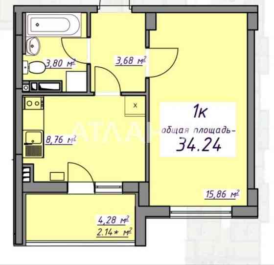 Квартира 35м2 мебель техника АГВ 7 Небо 7 км. Срочно до Нового года Авангард