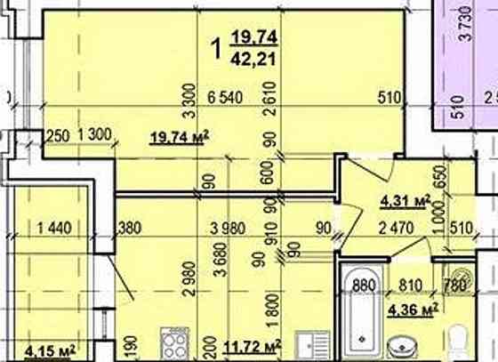24500 ЖК Мира 3 ДО-КИ Свечка  Продам 1 комнатную квартиру 6эт,S-43мAS Харьков