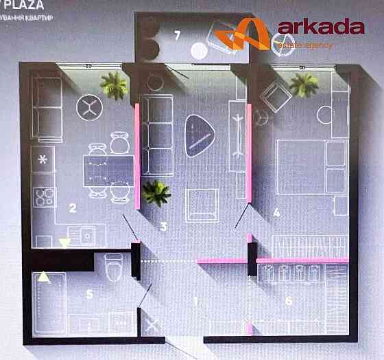 Продаю панорамну 2 кімнатну квартиру в центрі! ЖК Фемелі Плаза. 69м2 Івано-Франківськ