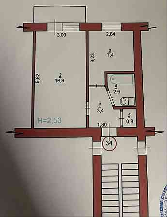 Продаж однокімнатної квартири Шепетовка