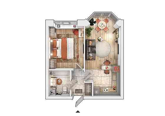 Євро 2-кім в ЖК Мюнхаузен 2. Перший внесок від 12 тис.дол. Ирпень