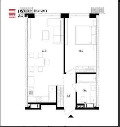 БЕЗ % Продаж 1к квартири ЖК Русанівська Гавань. Буд 13-17 Киев