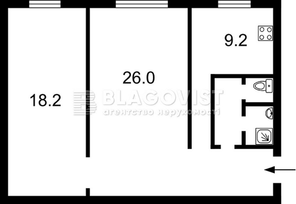 Продаж, 77м2 квартира на 1 поверсі, гарний варіант під офіс, Центр Киев - изображение 2