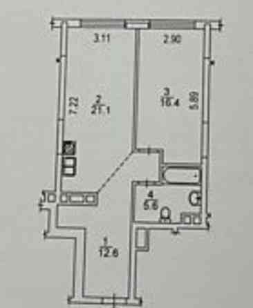 Найдешевша ціна за м2! 1-к квартира 56м2 ЖК Варшавський Плюс Винограда Киев