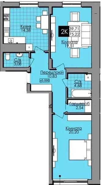Продаж 2 кім.кв. в новобудові вул Малоголосківська Львів - зображення 2