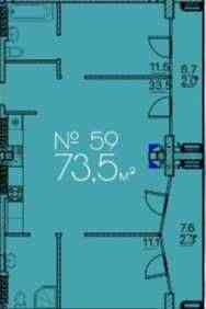 2 комн. квартира. 74 м2. Ул. Тополева! Розтермінування! Ціна котловану Одесса
