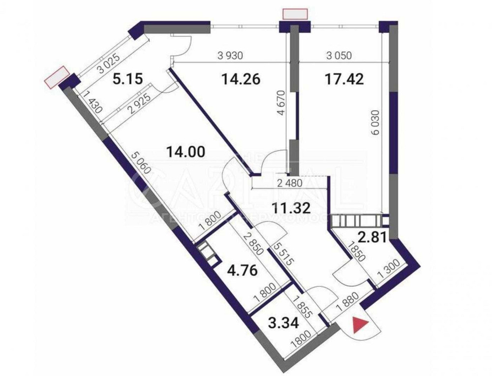 БЕЗ% Квартира ЖК Great Без Ремонта ул Причальная Киев - изображение 1