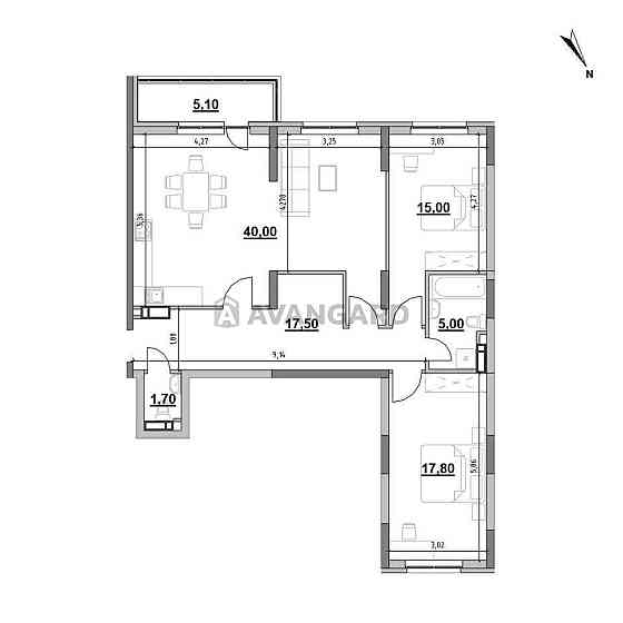 Без %! 2-х кімнатна роздільні 102м ЖК Окланд Севастопольська єОселя Киев