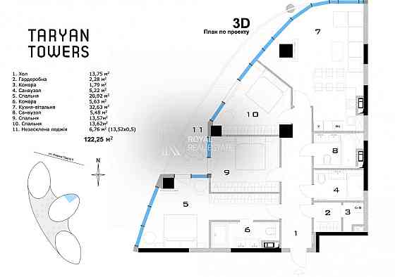 Без Комісії Продаж квартири 123 м2 Taryan Towers Київ Печерськ Киев