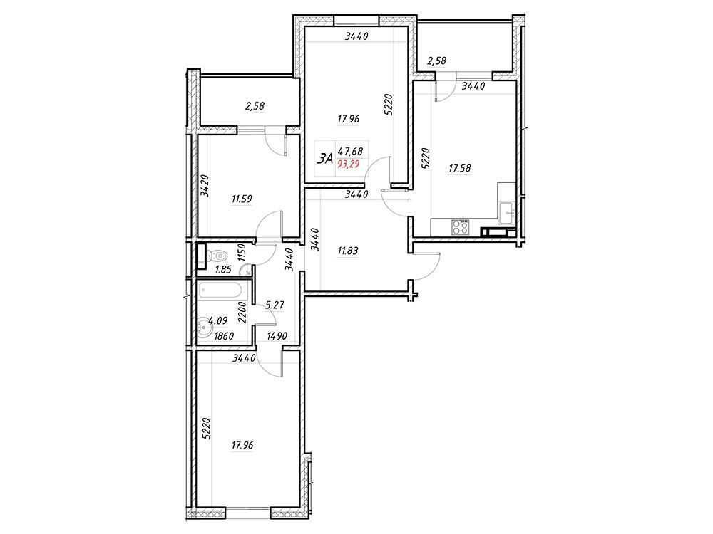 Продаж 3- кімн квартири в ЖК Деснянський. Електротехнічна, 43. єОселя Киев - изображение 1