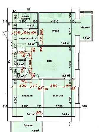 Продаж 3-кімнатної квартири в центрі Іvano-Frankivsk
