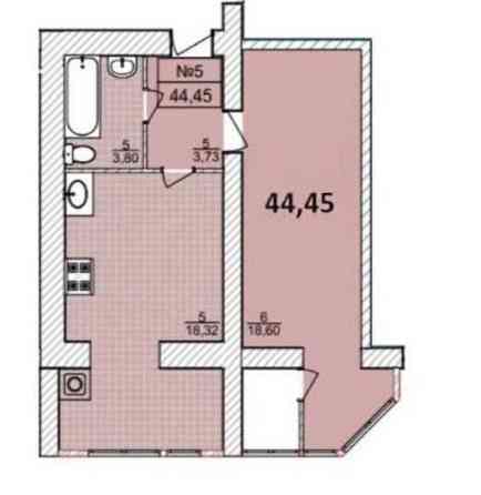 ID: 41718 Виставка 1к квартира в новобудові Khmelnytskyi