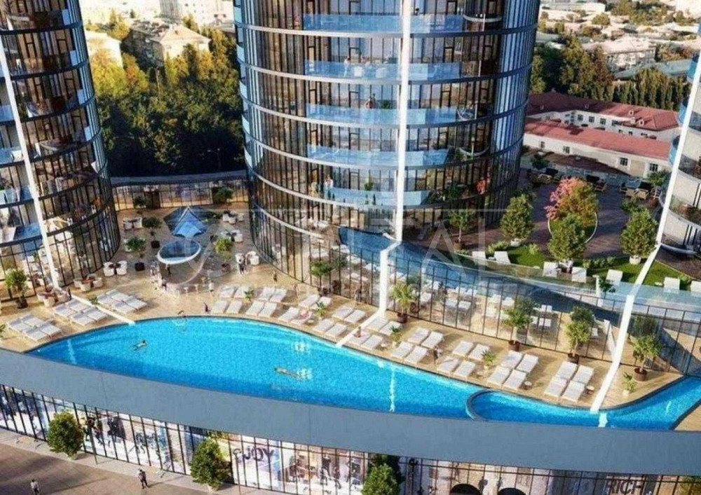 Центр. Преміум ЖК Taryan Towers. Терраса, вид на басейн Киев - изображение 1