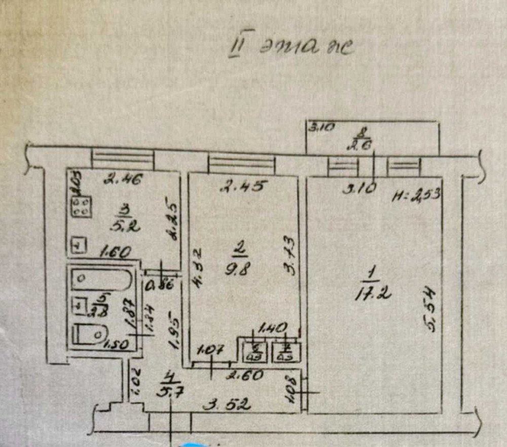 2х комнатная с ремонтом и мебелью на Черемушках Одесса - изображение 8