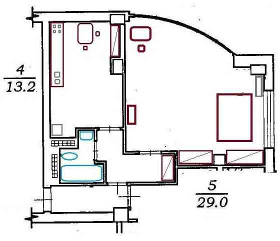 Базарная, Эль Капитан, центр, вид на море, парк Шевченко, евроремонт Одеса