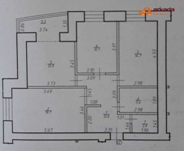 Продаю 3 кімнатну квартиру в центрі. ЖК Паркове Містечко. 85м2 Ивано-Франковск - изображение 6