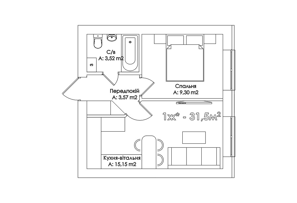 ТЕРМІНОВО! Однокімнатна квартира по супер ціні! Ірпінь - зображення 5