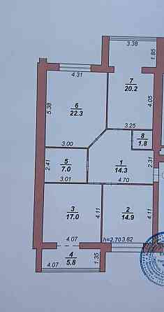 3 кім простора квартира під Держпрограми ID 41891 Khmelnytskyi
