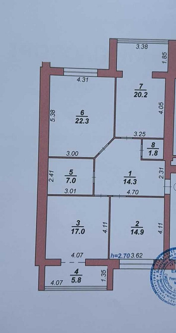 3 кім простора квартира під Держпрограми ID 41891 Khmelnytskyi - photo 2