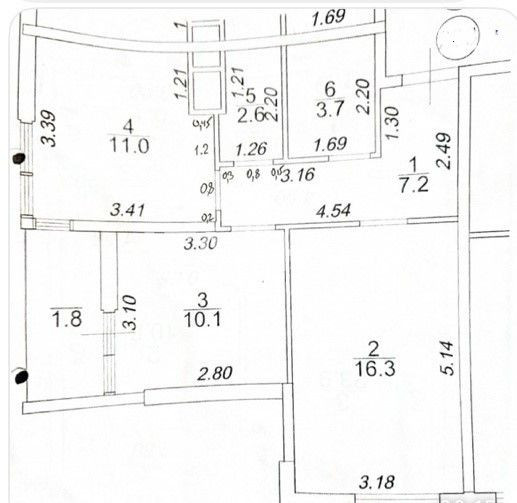 2 комнатная квартира 65 Ж. Евроремонт. Одеса - зображення 3