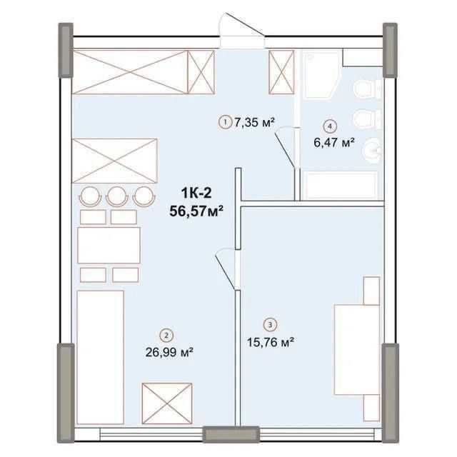 ЖК Едельвейс 1 кімнатна квартира Edelweiss House Киев - изображение 2