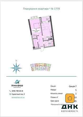 ‼️1к квартира без ремонта вид на МОРЕ Терраса Аркадия‼️Атмосфера Парк Одеса