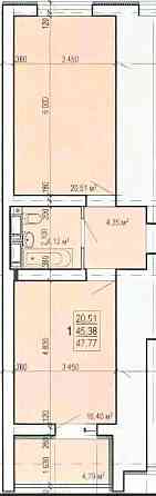 Продам двухсторонню квартиру 48м2 в новострое ЖК Птичка КОММУНИКАЦИИ.L Харьков