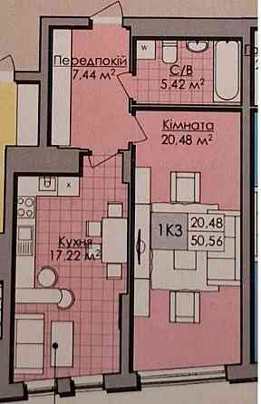 Продаж 1 кімнатної квартири в новобудові, вул. Малоголосківська Львов