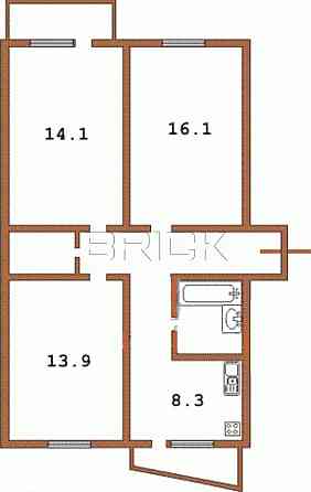 Миколи Руденка 18 А Борщагівка 3 к квартира  68 м2 Київ