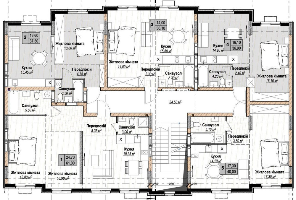 Без% Продається однокімнатна квартира, Чабани новий ЖК Plaza Kvartal 3 Чабаны - изображение 2