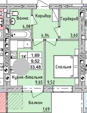 Світла 1-кімнатна квартира в одному з найкращих ЖК Ірпеня Ирпень