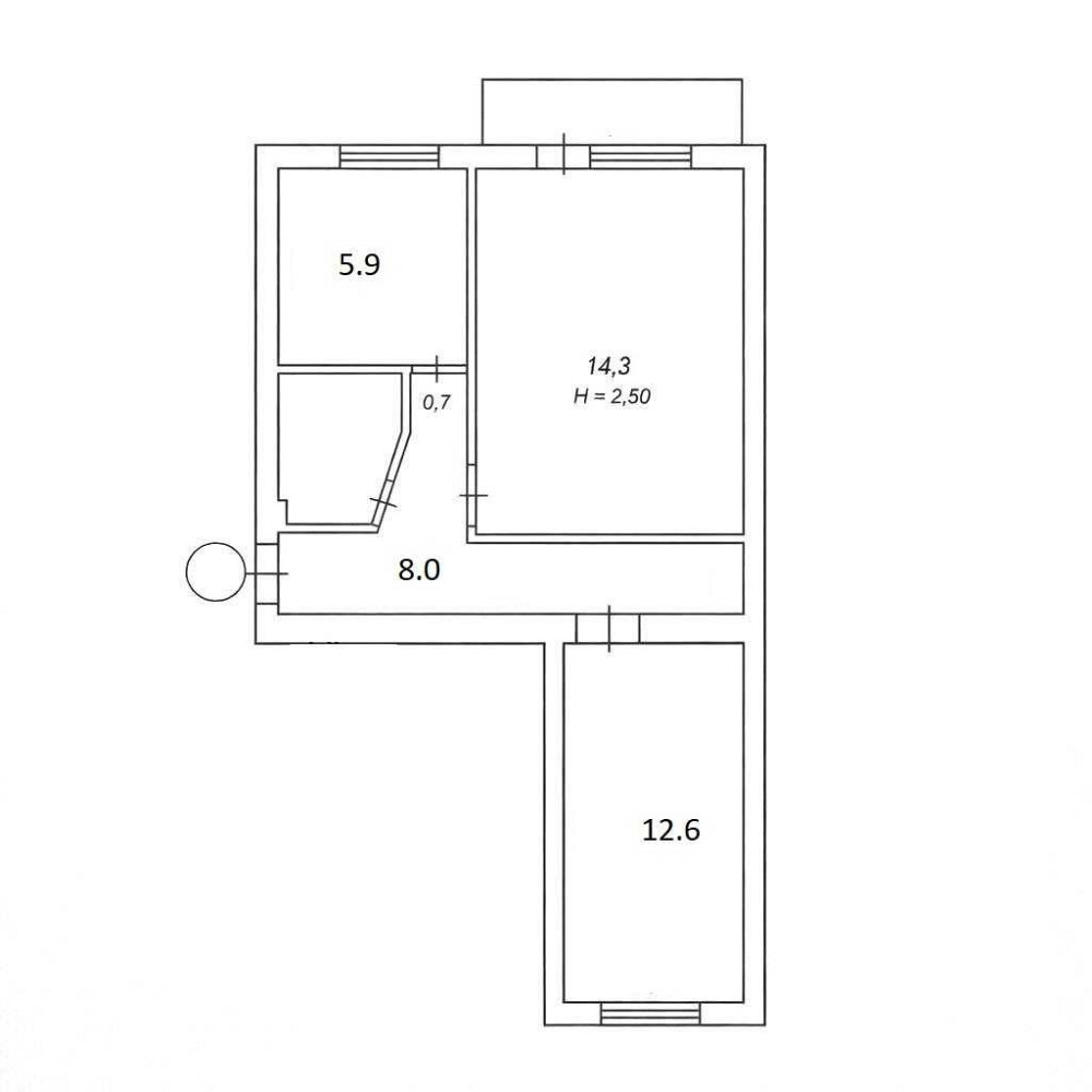 Продаж двокімнатної квартири 45м. вул. Копилівська, 67. Газ. Без% Київ - зображення 2
