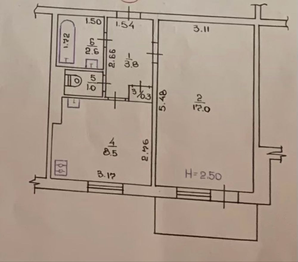 1к! квартира, зуп. Дослідна, 4/9 пов, 34 м2, косметика, все залишають! Полтава - изображение 8