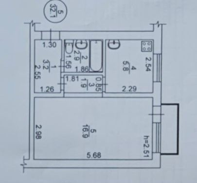 Продам 1-но кім квартиру м.Боярка з автономним опаленням! Боярка - зображення 5