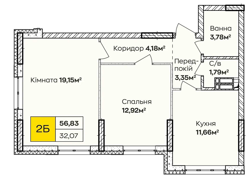 БЕЗ %, власник! 2 к. квартира в Синерія Київ Київ - зображення 7